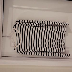 The Gap XL Black & White stripped shirt.